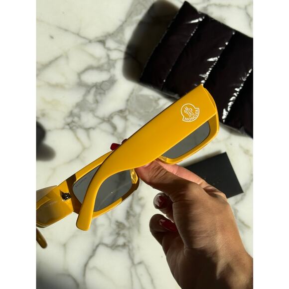 NEW Moncler ML0184 Halometre Black Silver Mask Sunglasses - Picture 3 of 5